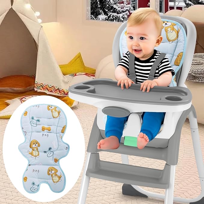 Runhike High Chair Cover Replacement Compatible with Ingenuity Soft Cushion with Anti-Slip Pad and Protecting Water Spills