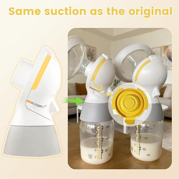 2pcs Silicone Membranes Compatible with Medela Pump Parts, Pump Replacement Diaphragm for PersonalFit Flex connectors,Pump in Style MaxFlow, Swing Maxi, Freestyle Flex Breast Pumps