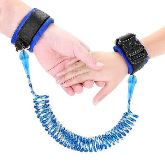 Reflective Anti Lost Wrist Link, Anti Lost Wrist Link Anti Lost Leash Baby Leash with Child Upgraded Safety Locks for Kids (Blue 8.2 Ft)