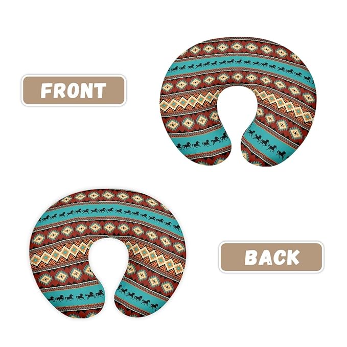 Aztec Baby Nursing Pillow Cover, Stain Resistant Breastfeeding Pillow Slipcover with Hidden Zipper, Breathable Pillow Cover for Infant Snug