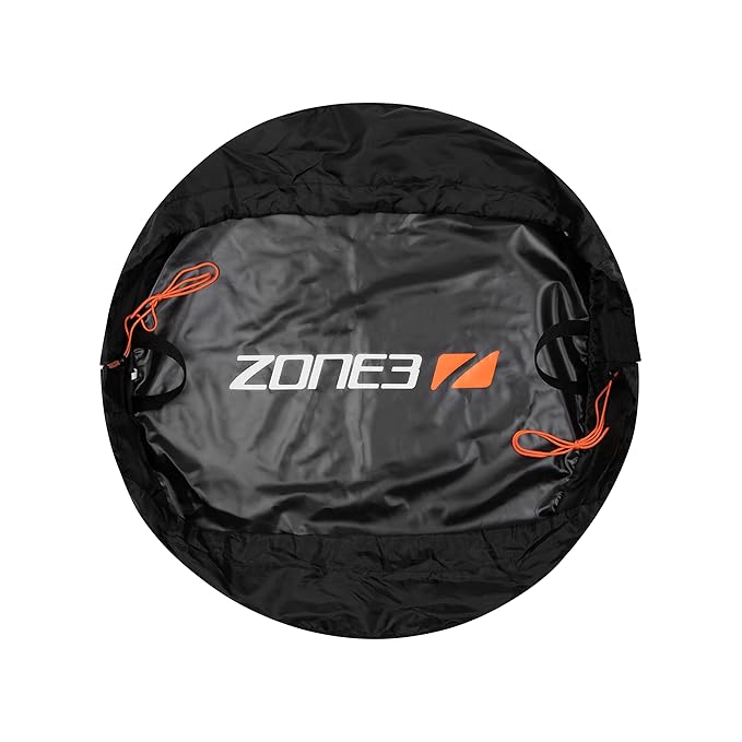 ZONE3 Wetsuit Changing Mat, Waterproof Portable Surf Diving Beach Changing Mat, Open Water Accessory, Black