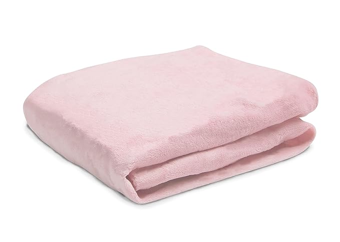 Delta Children Contoured Changing Pad with Plush Cover, Pink