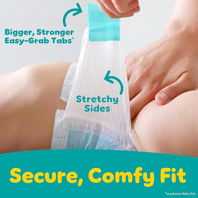 Pampers Diapers - Baby Dry - Size 5, 132 Count, Absorbent Disposable Infant Diaper (Packaging May Vary)