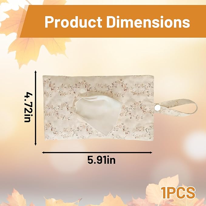 Quilted Wipes Pouch, Diaper and Wipes Pouch with Adjustable Strap, Wipe Bag for Trolley Attachment and Diaper Bag Organization, Wipe Holder for Diaper Bag, Wipe Pouch for Diaper Bag