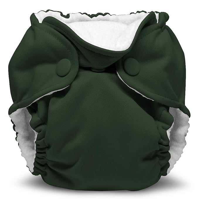 Kanga Care Lil Joey Newborn All in One AIO Cloth Diaper (2pk) Pine 4-12lbs
