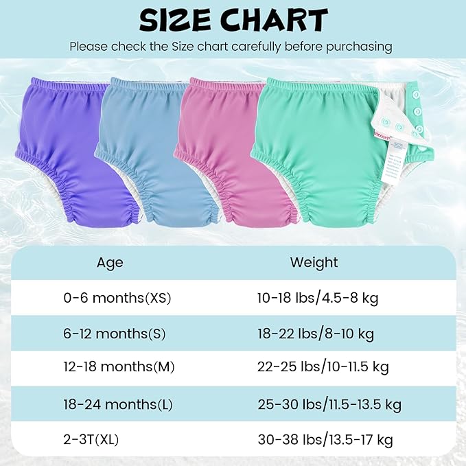 HECCEI Baby Swim Diapers