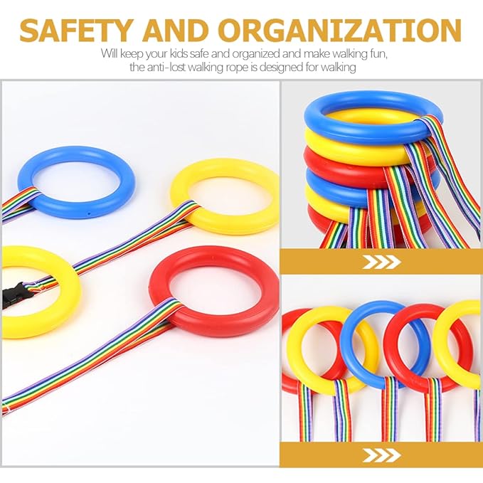 Toddmomy 30 pcs Walking Rope Preschool Walking Rope Kindergarten Walking Rope Preschool line Rope Kids Handles Safety