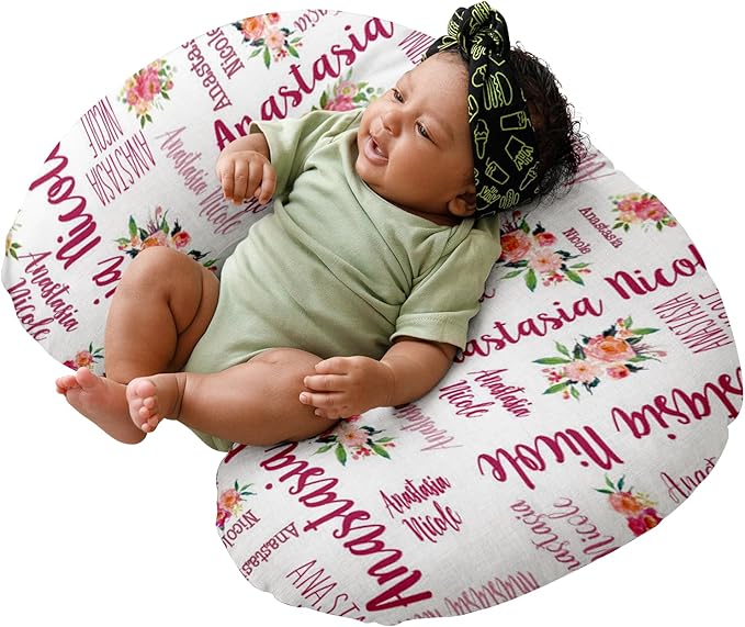 Dyoart Baby Nursing Pillow Cover,Personalized Comfortable Nursing Covers,Custom,Breastfeeding Pillow Slipcover for Bottle Feeding,Custom Gifts for Toddler Infant(23"x19"x5.5")(one Size)