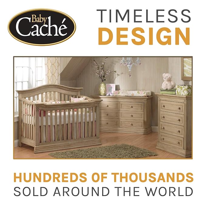 Baby Cache Natural Hardwood Changing Station Table Topper | Montana Collection | Driftwood