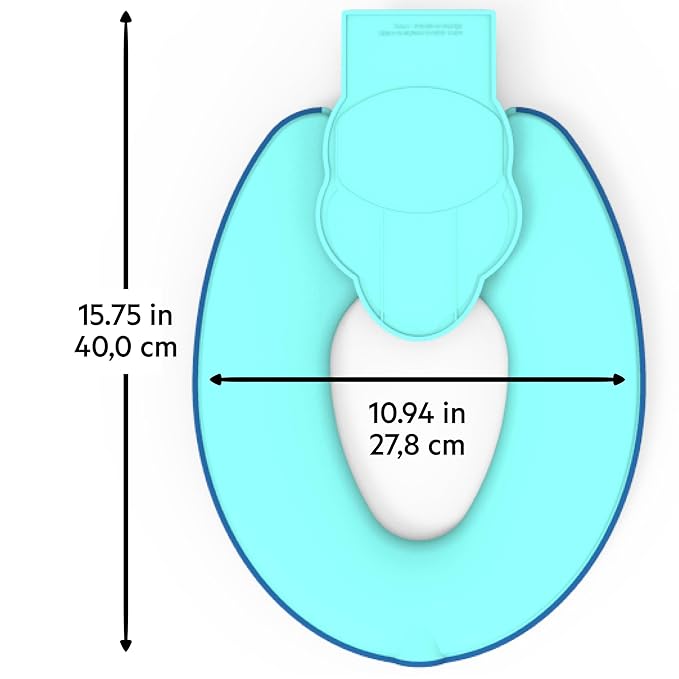 Bright Starts Disney Baby Stitch Flip & Sit Potty Training Seat, Attaches to Toilet Securely, Space Saving Design Fits Most Toilets, Easy to Clean