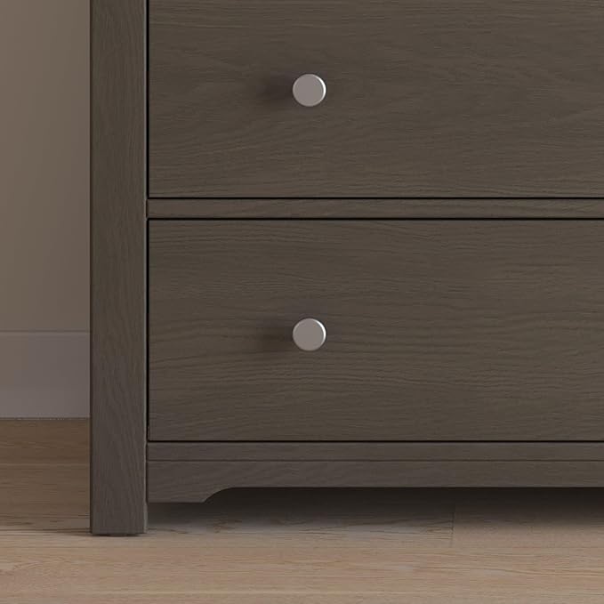 Child Craft Harmony 3-Drawer Dresser with Changing Table Topper, 38" W Nursery Dresser and Changing Station, Smooth Glides, Baby-Safe Finish, Dapper Gray