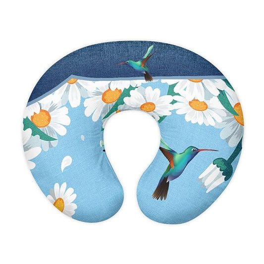 Forchrinse Hummingbird Daisy Nursing Pillow Cover for Baby Boys Girls,Stretch Nursing Pillows Slipcover Soft Nursing Pillow Slipcovers for Breastfeed
