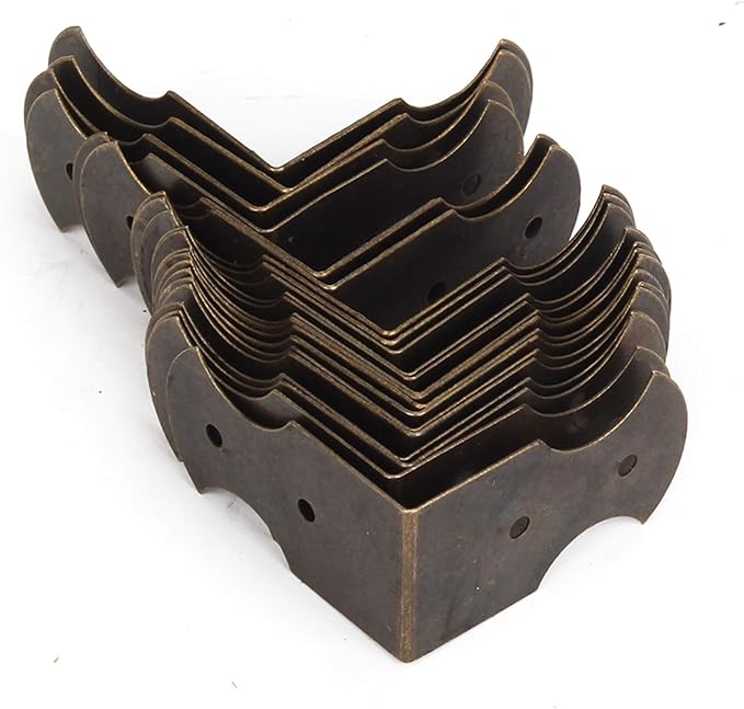 Decorative Vintage Box Corner Guards 0.94x0.51inch Edge Cover Pack of 20