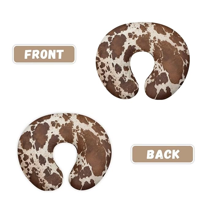 Brown Cow Nursing Pillow Support Cover Stain Resistant Portable Fabric Baby Nursing Pillow Cover for Baby Nursing Pillow Cover, Green Christmas Decor