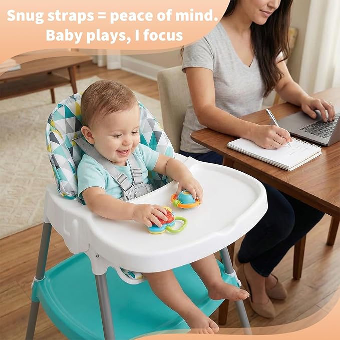 High Chair Straps Compatible with Evenflo 4 in 1 high Chair, Replacement Harness Straps Fit for Graco, Chicco, Baby Trend and Ingenuity high Chair, Universal Adjustable Safety Belt