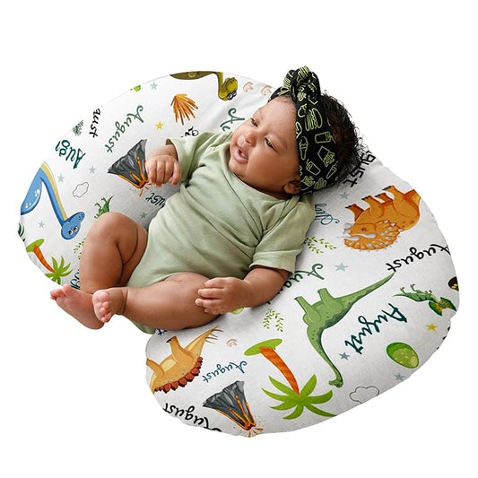 Dyoart Baby Nursing Pillow Cover,Personalized Comfortable Nursing Covers,Custom,Breastfeeding Pillow Slipcover for Bottle Feeding,Custom Gifts for Infant Boys Girls(one Size)