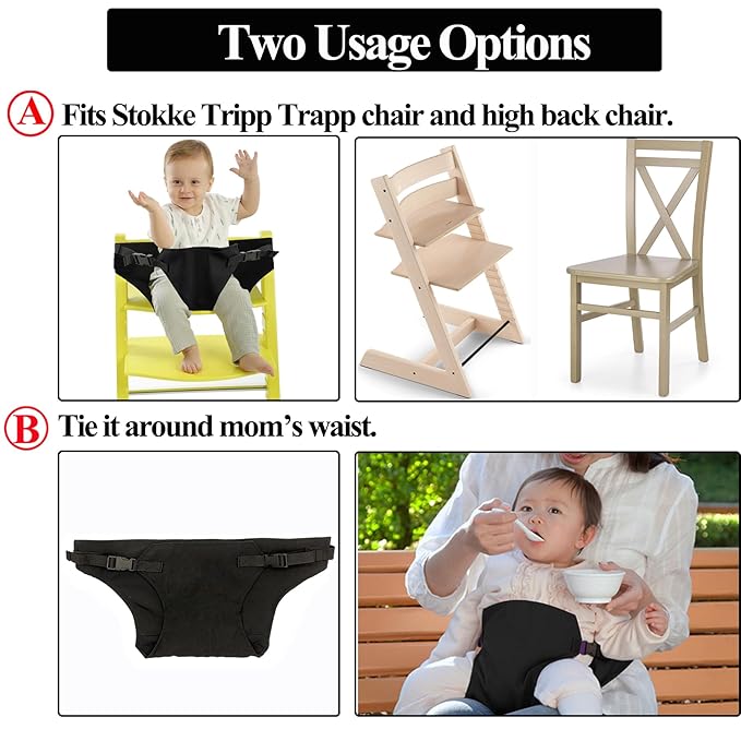 Baby Harness Seat for High Chair, Portable Feeding Seat Belt, Toddler Seat Belt, Baby Booster Harness Belt for Restaurant Shopping Cart Travel