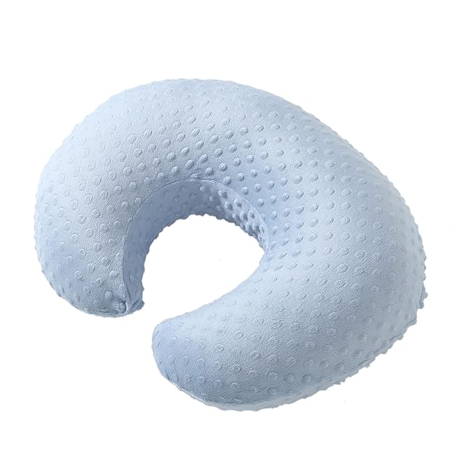 Nursing Pillow Cover, Breastfeeding Pillow Slipcover Snugly Fits for Nursing Pillow for Baby Boys and Girls, Premium Quality Microfiber, Ultra Soft Comfortable (Blue)