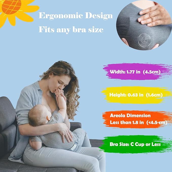 The Original Silver Nursing Cups - Nipple Shields for Nursing Newborn -Breastfeeding Essentials - Protect and Soothe - 925 Silver - Standard Size