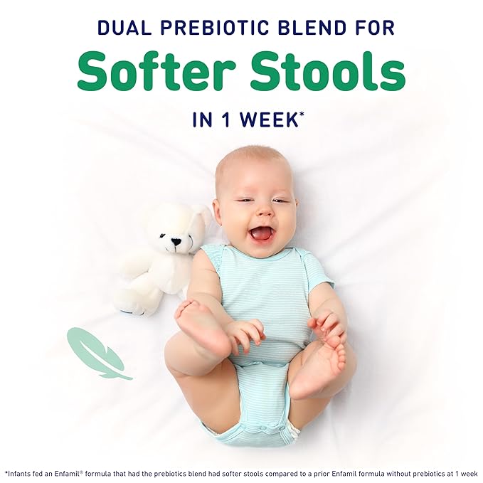 Enfamil Reguline Baby Formula, Designed for Soft, Comfortable Stools, with Omega-3 DHA & Probiotics for Immune Support, Reusable Powder Tub, 19.5 Oz