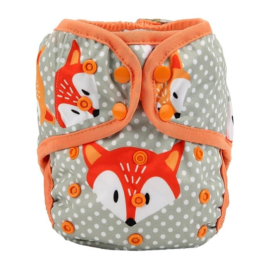 Baby Diaper Cover Nappy One Size 8lbs to 36lbs (Baby Foxes)