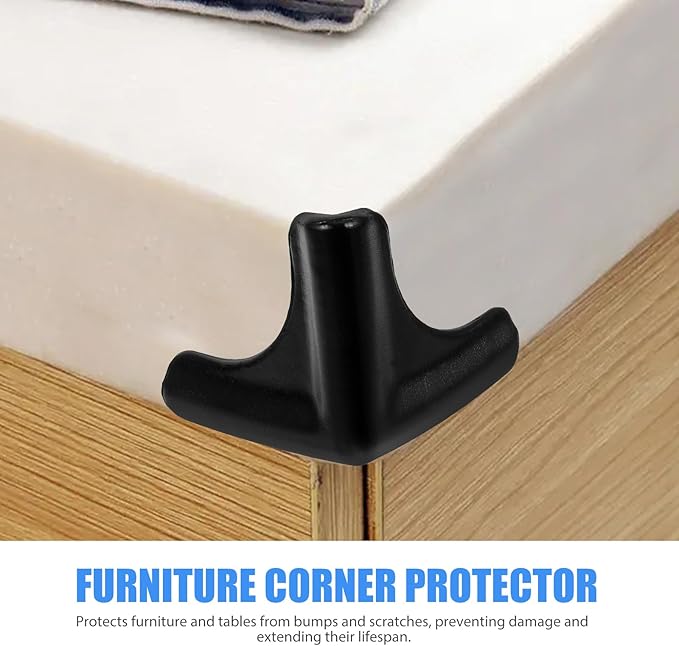 ibasenice Furniture Corner Protectors 4-Pack Soft Silicone Childproof Corner Guards 1.77 Inch Table Edge Protectors for Home Office Safety