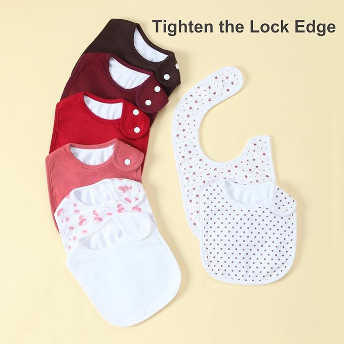 Waterproof Baby Bibs for Boys & Girls Soft and Absorbent Bandana Drool Bibs Set for Infant Newborn 0-12 Months