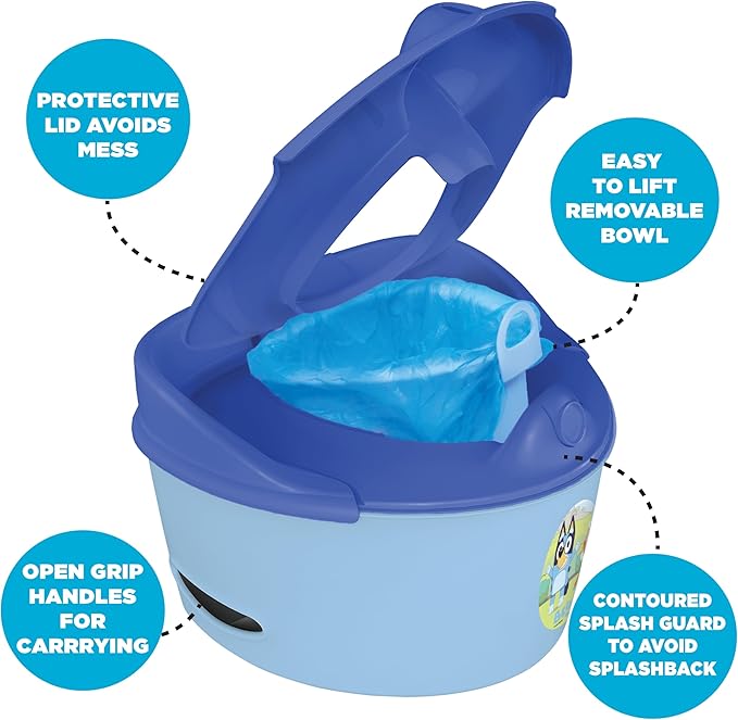 Bluey Easy Clean-Up Potty Trainer with Disposable Liners