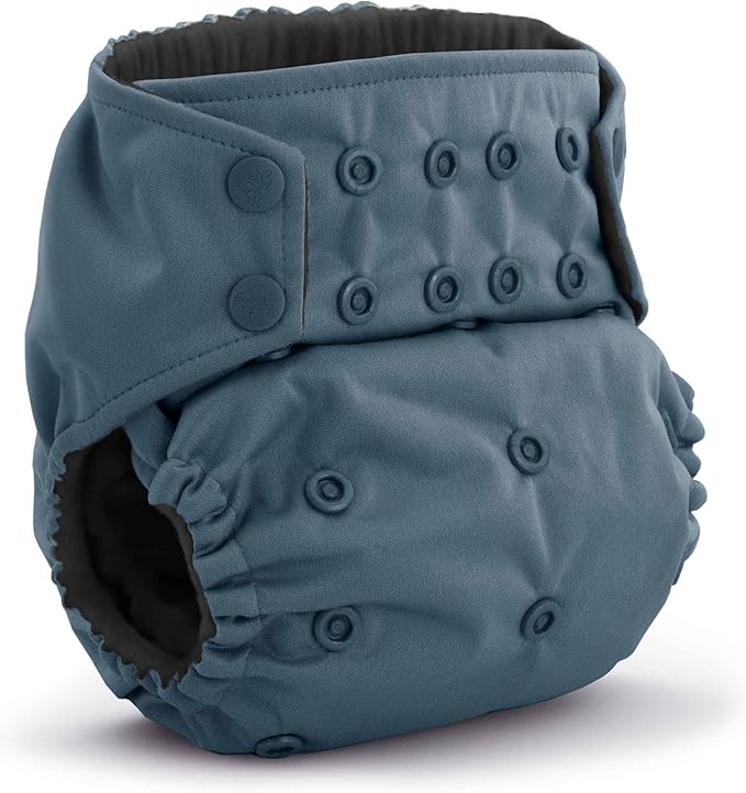 Kanga Care Rumparooz G3 OBV Cloth Diaper Reusable One Size Pocket Diaper with Patented Inner Double Gusset 2 pcs Bamboo Rayon Insert Soaker | Dusk (6-55+ lbs)