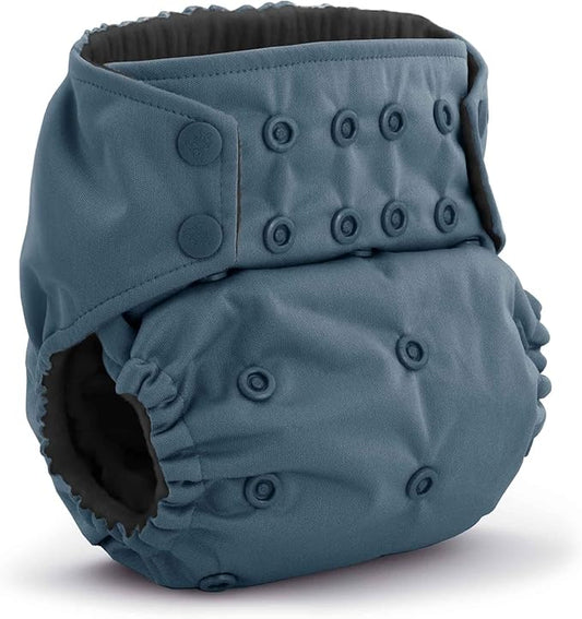 Kanga Care Rumparooz G3 OBV Cloth Diaper Reusable One Size Pocket Diaper with Patented Inner Double Gusset 2 pcs Bamboo Rayon Insert Soaker | Dusk (6-55+ lbs)