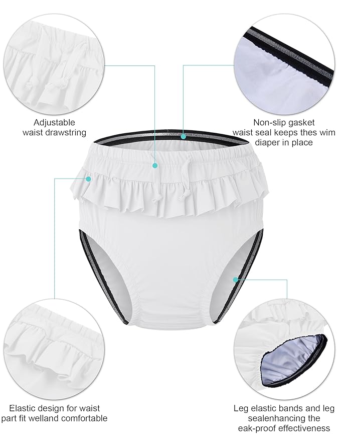 Youth Special Needs Reusable Swim Diapers Swimwear for Incontinence Diaper Covers Waterproof,Leakproof