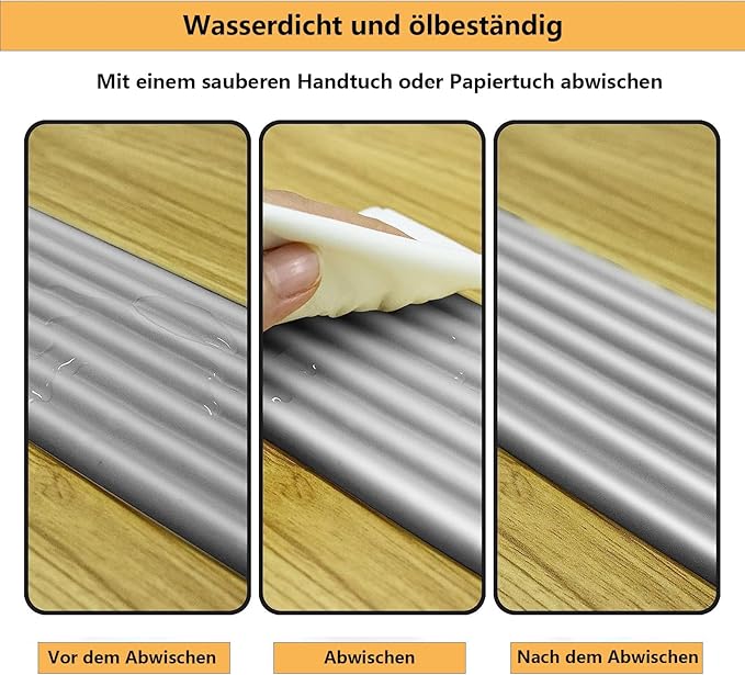 Furniture-corner-safety-bumpers, Gray Edge Protectors for Baby with 3M Strong Adhesive, 16.4ft Extra-Wide Sharp Edge & Corner Safety Guards for Table, Furniture, Fireplace