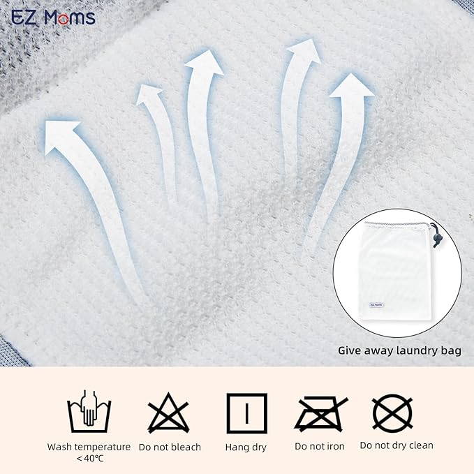 EZ Moms 10 Packs High Waist Potty Training Underwear for Girls Double Absorption Toddler Toilet Training Pants 6T Reusable Waterproof Toddler Girl Panties Kid Confident Pee Pants with a Laundry Bag