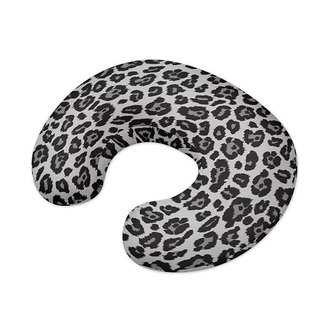 Leopard Nursing Pillow Cover for Infant Removable Neutral Breastfeeding Pillow Cover with Hidden Zipper Soft Stretchy Breastfeeding Pillow Slipcover