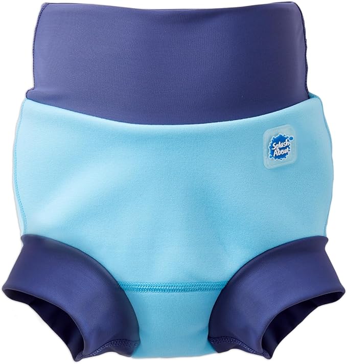 Splash About Happy Nappy Reusable Swim Diaper,Blue Cobalt, 2-3 Years