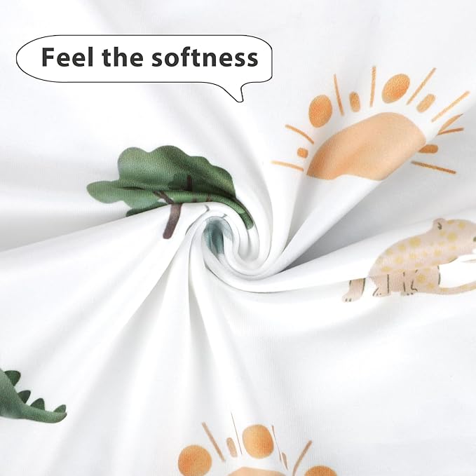Pea Pod Nursing Pillow Cover for Baby Girl, Stretchy Removable Slipcover for Breastfeeding Pillows, Ultra Soft Comfortable Nursing Pillowcase, Baby Must Have, Forest and Zoo