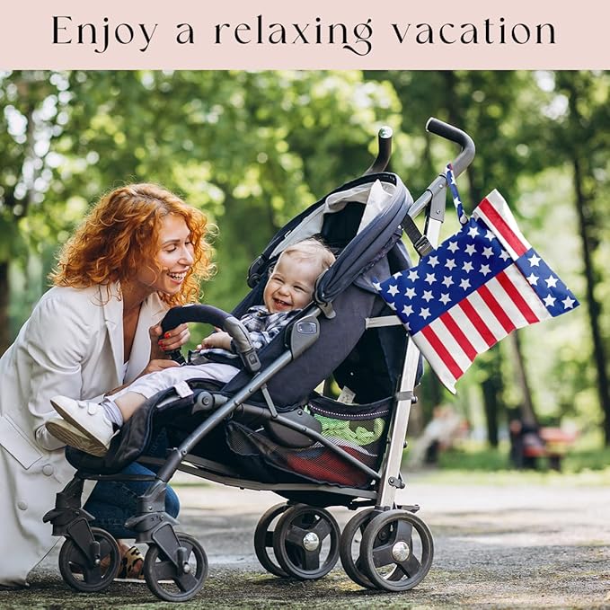 Wet Bag Wet Dry Bag For Swimsuit Travel Beach Pool Diapers Dirty Yoga Gym Clothes Toiletries Makeup Bag National flag