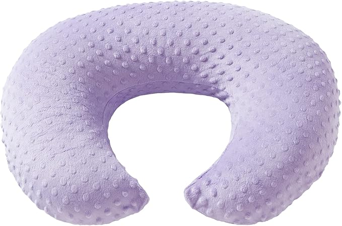 Dots Nursing Pillow Cover, Case Plush Breathable Breastfeeding Pillow Slipcover Fits Nursing Pillow, Super Soft Snug Positioners for Baby Boy Baby Girl (Lavender)
