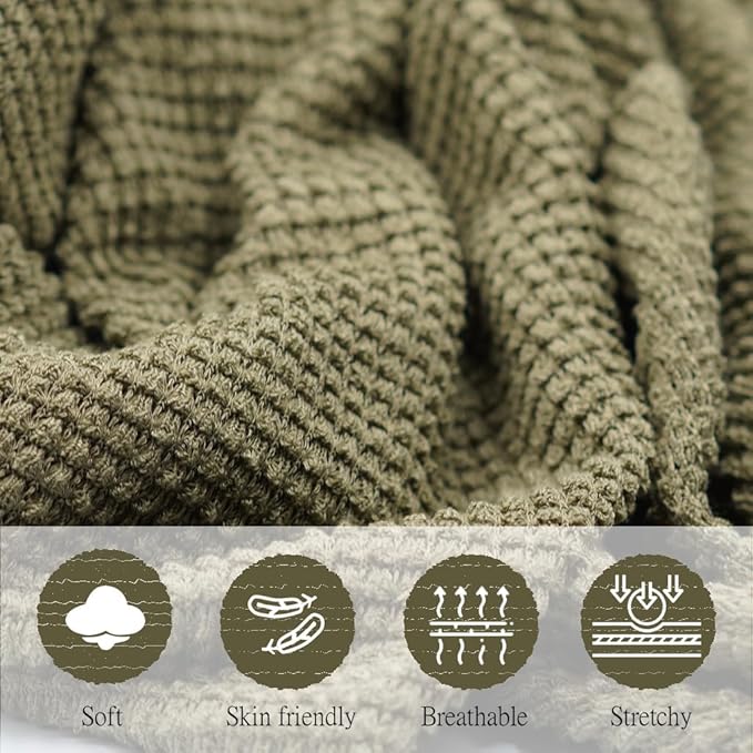 Olive Green Nursing Cover for Breastfeeding, Soft Breathable Privacy Feeding Shawl, Portable Breast Feeding Covers for Women