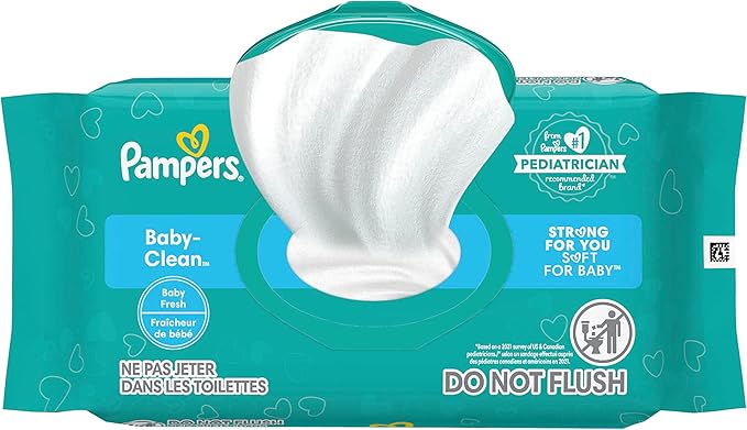 Pampers Baby Wipes, Baby Fresh Scented, 1 Flip-Top Pack (72 Wipes Total) & Johnson & Johnson First Aid To Go Kit (Set of 12 Pieces)