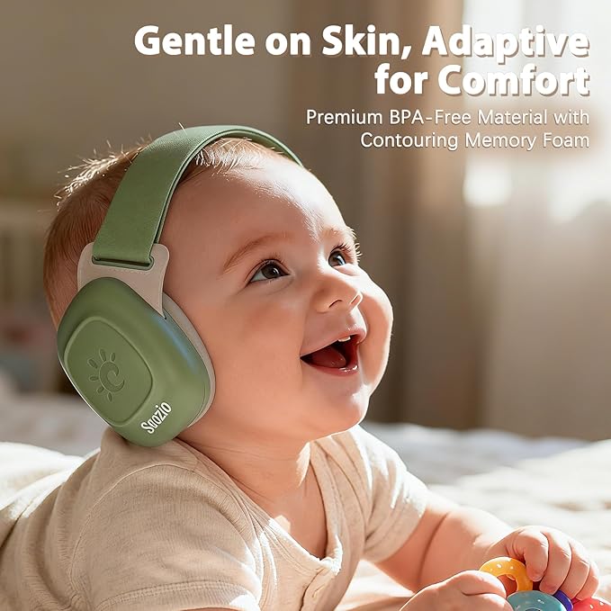 Baby Muffs Noise Reduction Headphones for Toddlers, Protects Hearing Earmuff for Baby 3–48 Months, 24dB Noise Cancelling Headphones for Airplane Travel, Party and Fireworks.