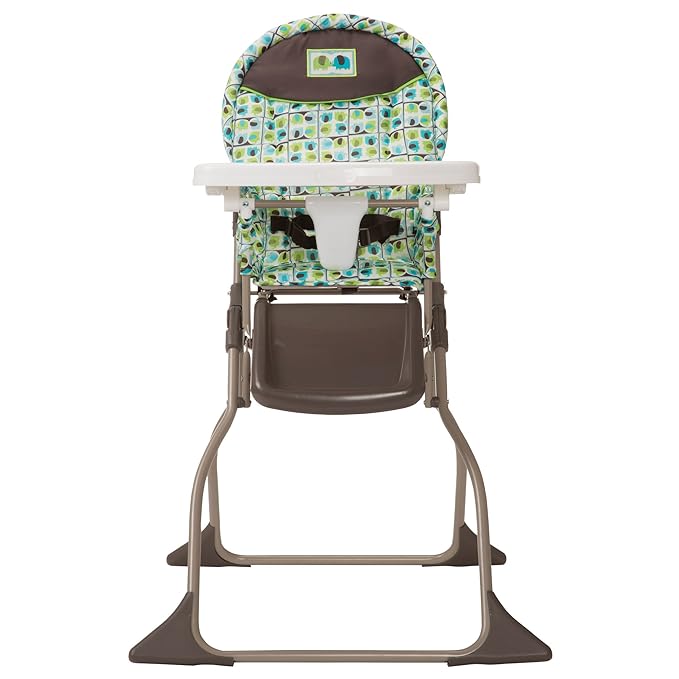Cosco Simple Fold Deluxe High Chair with 3-Position Tray (Monster Syd) & Simple Fold High Chair with 3-Position Tray (Elephant Squares)