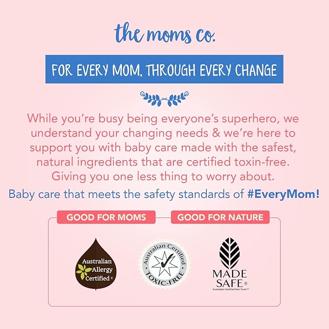 The Moms Co. Natural Diaper Rash Cream with Zinc Oxide, Organic Chamomile & Jojoba Oils, Oat Protein - 25g