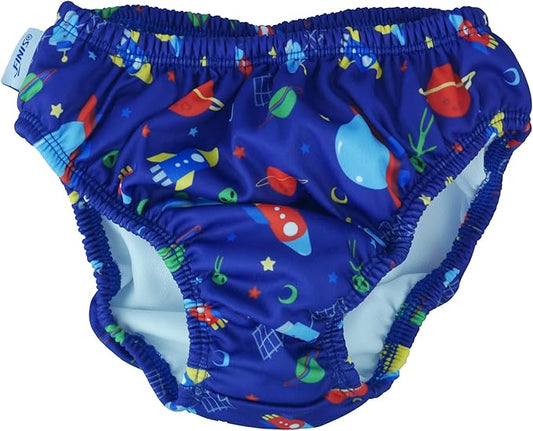 FINIS Reusable Swim Diaper for Babies - Snap Closure - UPF 50 & Up Sun Protection - Leak-Resistant Fit