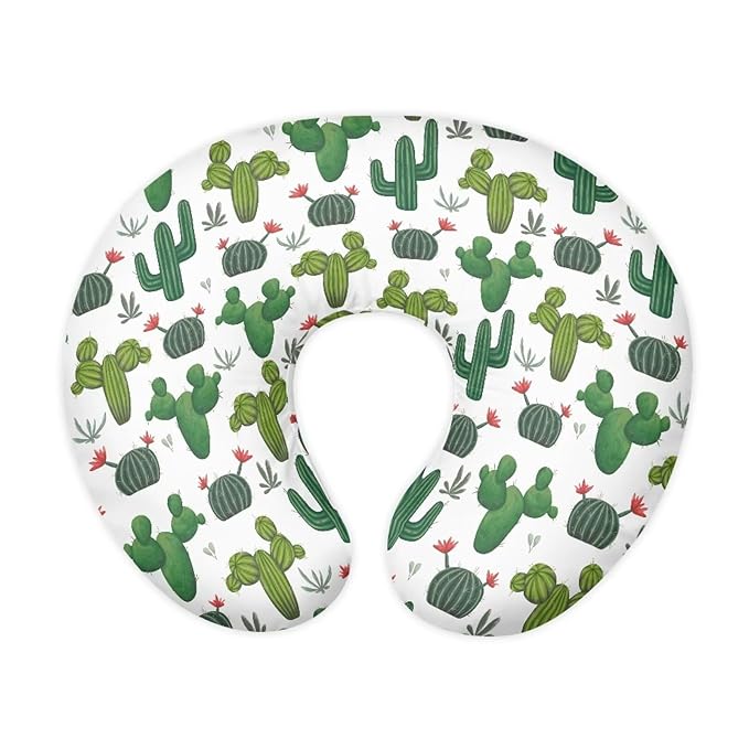 Cactus Nursing Pillow Cover with Zipper Covers Cactus Soft Breastfeeding Cover for Nursing Pillow Unisex Nursing Pillow Slipcovers Machine Wash & Quick Dry
