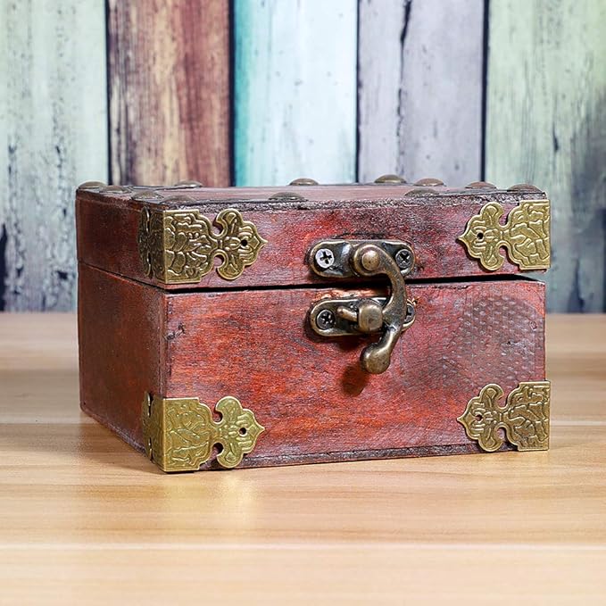 GTHER 12PCS Vintage Decorative Box Edge Corner Cover Guard Protector with Screws for Wooden Jewelry Box Case Photo Frame Chest Trunk Table Cabinet Furniture