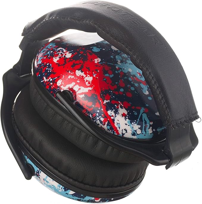 Kids Hearing Protection,25dB NRR Noise Reduction,Sound Proof for Kids,Toddler,Safety Earmuffs for Concert,Airplane,Autism,Monster Jam,Travel,School- Black RedPigment