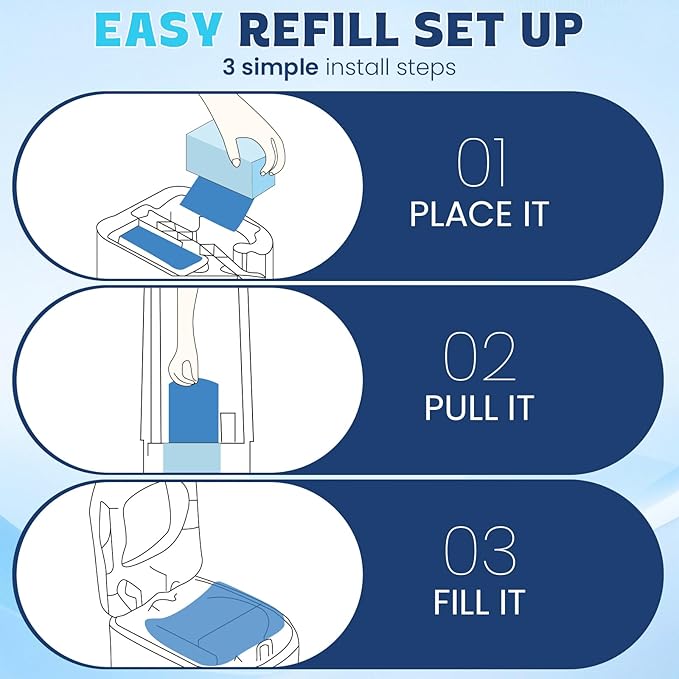 Diaper Pail Refill Bags 30 Bags Per Refill，Compatible with Genie Easy Roll Signature Diaper Pails Holds Up to 5640 Newborn Diapers Talc Powder Scent 7 Layer Odor Barrier,Scented,1PACK (30 Bags)