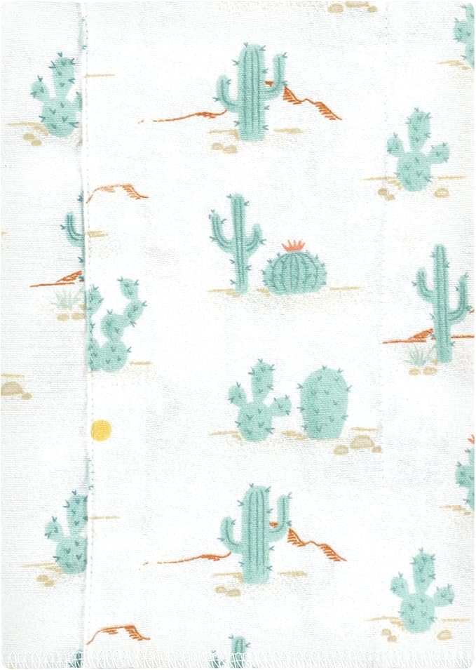 Luvable Friends Hudson Baby Flannel Burp Cloths 7pk, Sun and Cactus