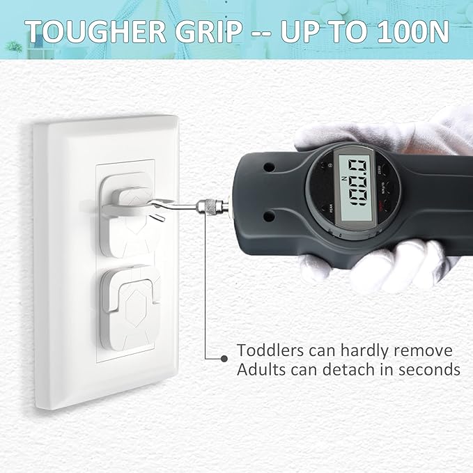4our Kiddies Baby-Proof Outlet Covers - Child Safety Electric Plug Protectors to Prevent Power Shock (32 Pack)